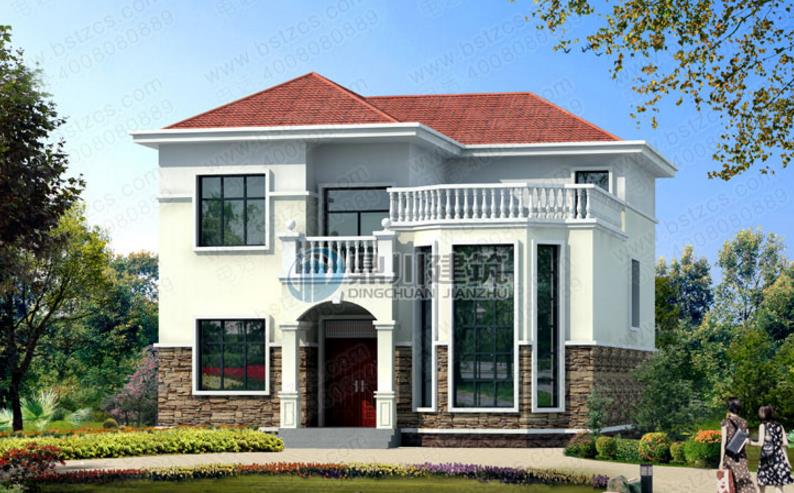 經典二層農村別墅，建出來的比效果圖還美