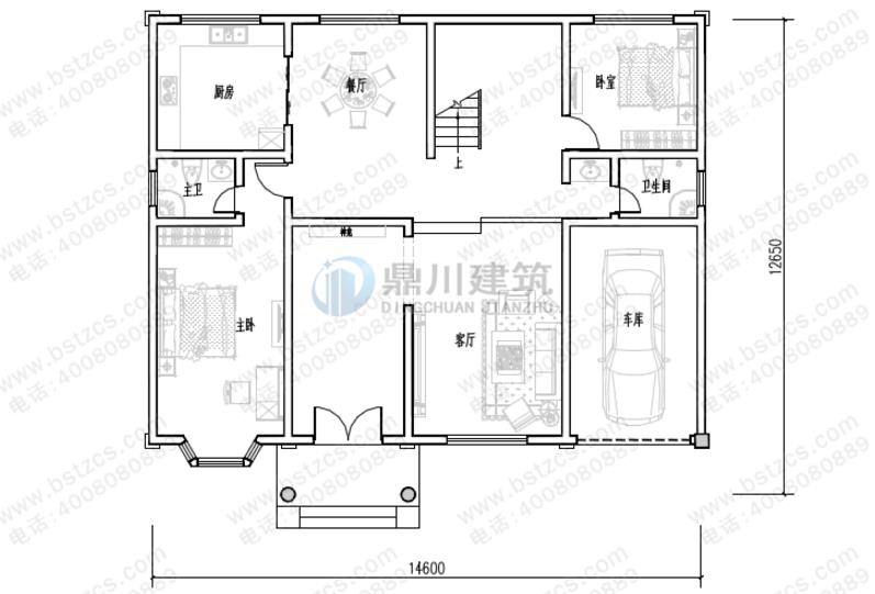一款二層別墅，一款三層別墅
